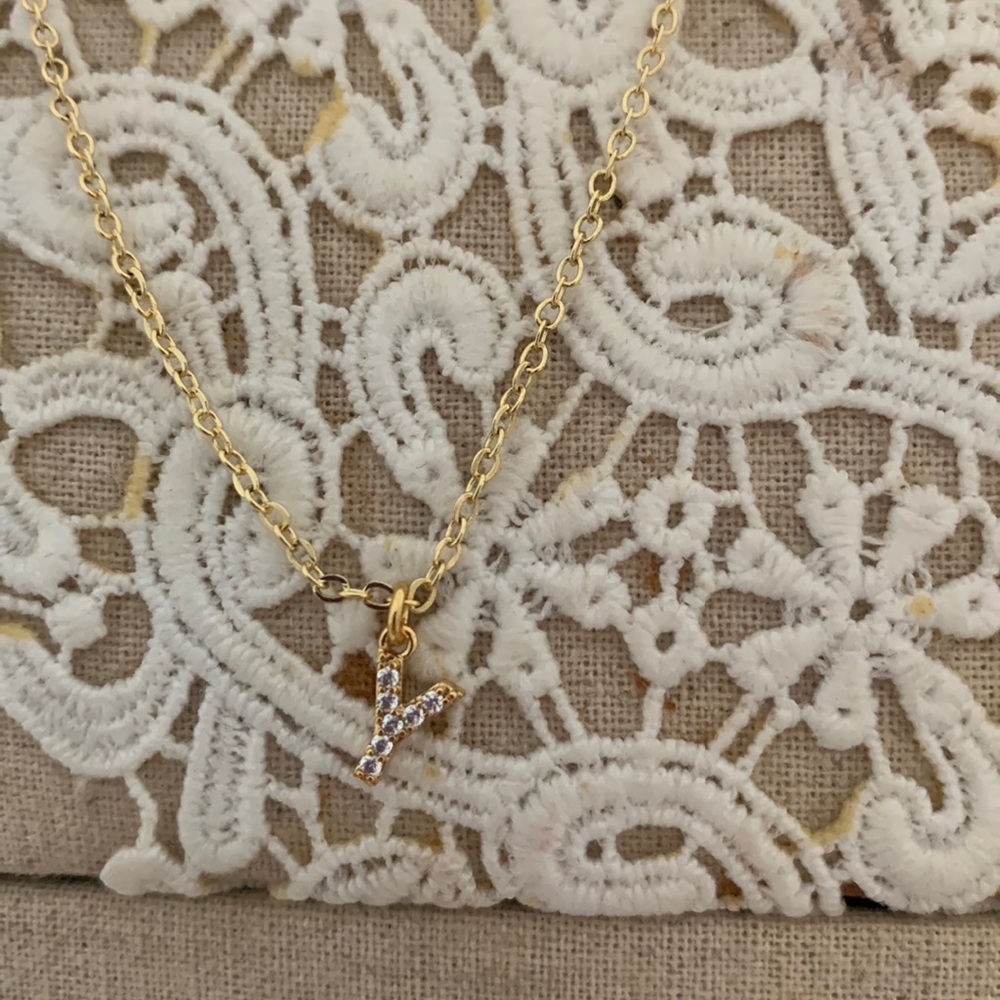 Letter Y necklace